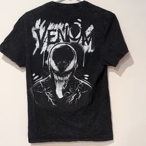 Venom Black Speckled Graphic T-Shirt